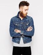 Lee Denim Jacket Rider Slim Fit Epic Blue - Epic Blue