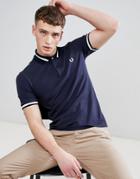 Fred Perry Reissues Single Tipped Polo In Navy - Navy