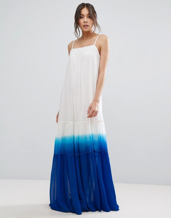 Adelyn Rae Dip Dye Maxi Dress - White