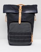 Fossil Roll Top Backpack - Navy