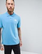 The North Face Pique Polo In Blue - Blue