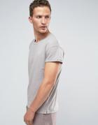 Selected Homme T-shirt With Nep - Gray