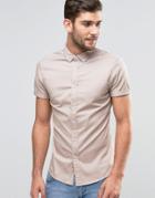 Asos Skinny Shirt In Pink - Sphinx