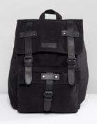 Barneys Leather Backpack In Black - Black