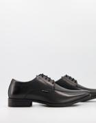 Ben Sherman Smart Derby Leather Lace Up Shoes In Black