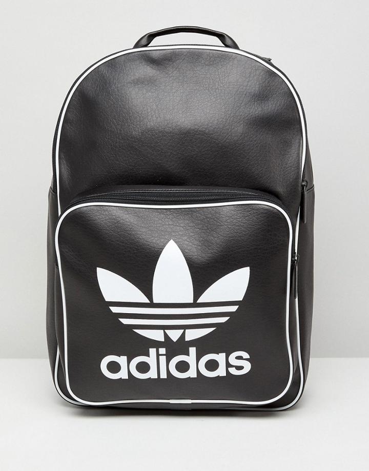 Adidas Originals Retro Backpack In Black - Black