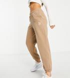 Puma Oversized Pleated Sweatpants In Tan - Exclusive To Asos-brown
