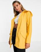 Vero Moda Rain Trench In Yellow