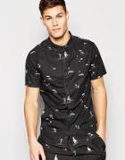 Globe Mains Beach Shirt - Black