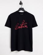 The Couture Club Slim Fit T-shirt In Black With 3d Signature Print