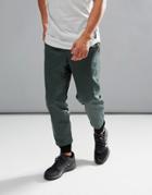 Adidas Athletics Storm Joggers With Cuff Detailing In Green Bp6621 - Gray