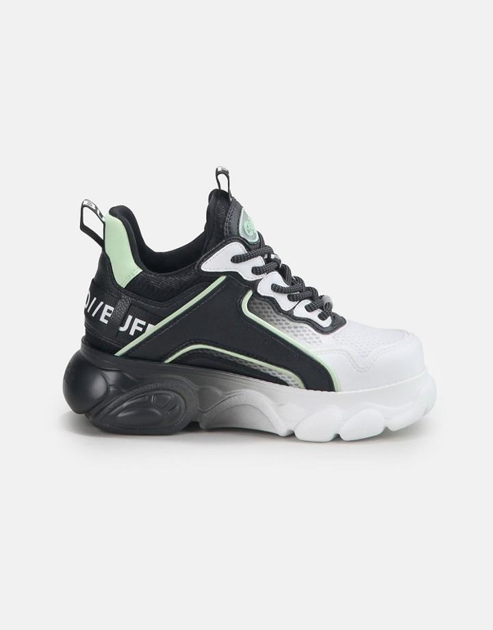 Buffalo Vegan Cloud Chai Gradient Chunky Sneakers In Black