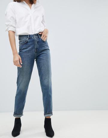Selected Femme Mom Jean - Blue