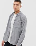 Nudie Jeans Co Sten Cord Shirt In Ash Gray - Gray