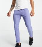 South Beach Man Slim Fit Polyester Sweatpants In Navy