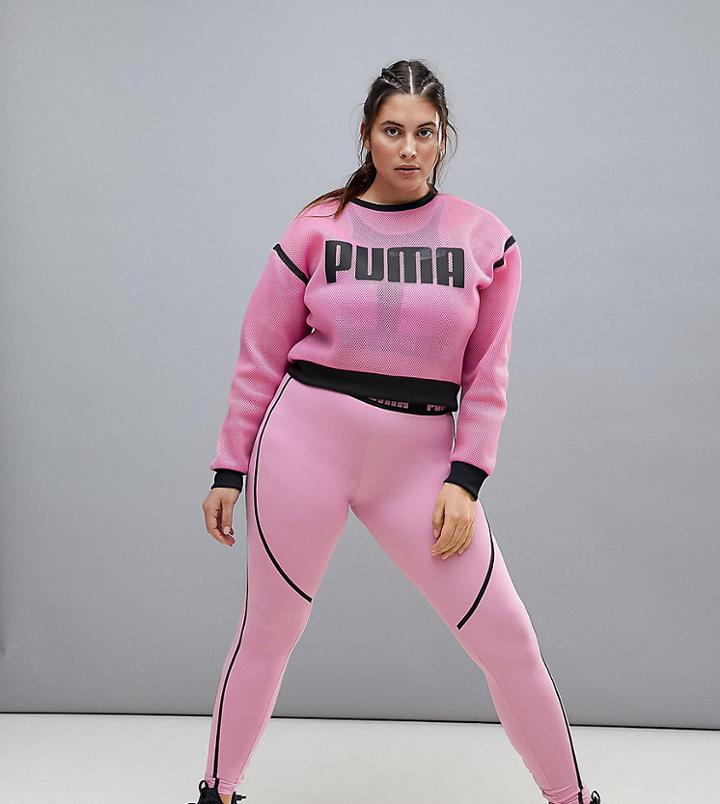 Puma Plus Exclusive To Asos Tie Detail Leggings In Purple - Purple