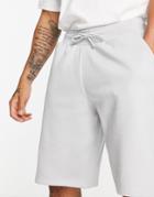 River Island Oversized Shorts In Gray-grey