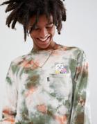 Ripndip Flowers For Bae Long Sleeve T-shirt In Tie Dye - Green