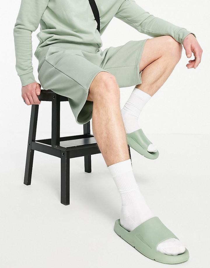 River Island Oversized Shorts In Mint-blues