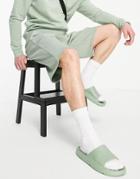 River Island Oversized Shorts In Mint-blues