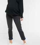 New Look Maternity Mom Jean In Black