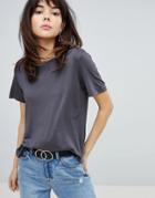 Vero Moda Round Neck Tee - Gray