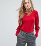 Warehouse Puff Sleeve Top - Red