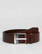 Diesel Bluestar Belt In Leather-brown
