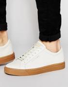 Religion Leather Croc Sneakers - White