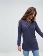 Qed London Knit Sweater - Blue