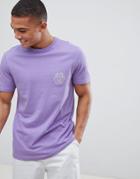 New Look Nyc Cube Print T-shirt In Purple - Purple