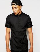 G-star Shirt Landoh Short Sleeve Clean Compact Oxford - Black