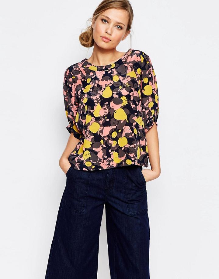 See By Chloe Abstract Printed Short Sleeve Blouse - Multi