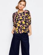 See By Chloe Abstract Printed Short Sleeve Blouse - Multi