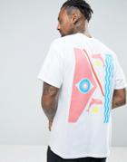 New Love Club 70s Summer Back Print T-shirt - White