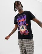 Cheap Monday Standard T-shirt With Love Poster Print - Black