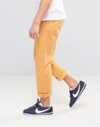 Asos Straight Chinos In Mustard - Yellow