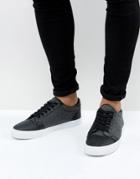 Asos Sneakers In Black Warm Handle - White