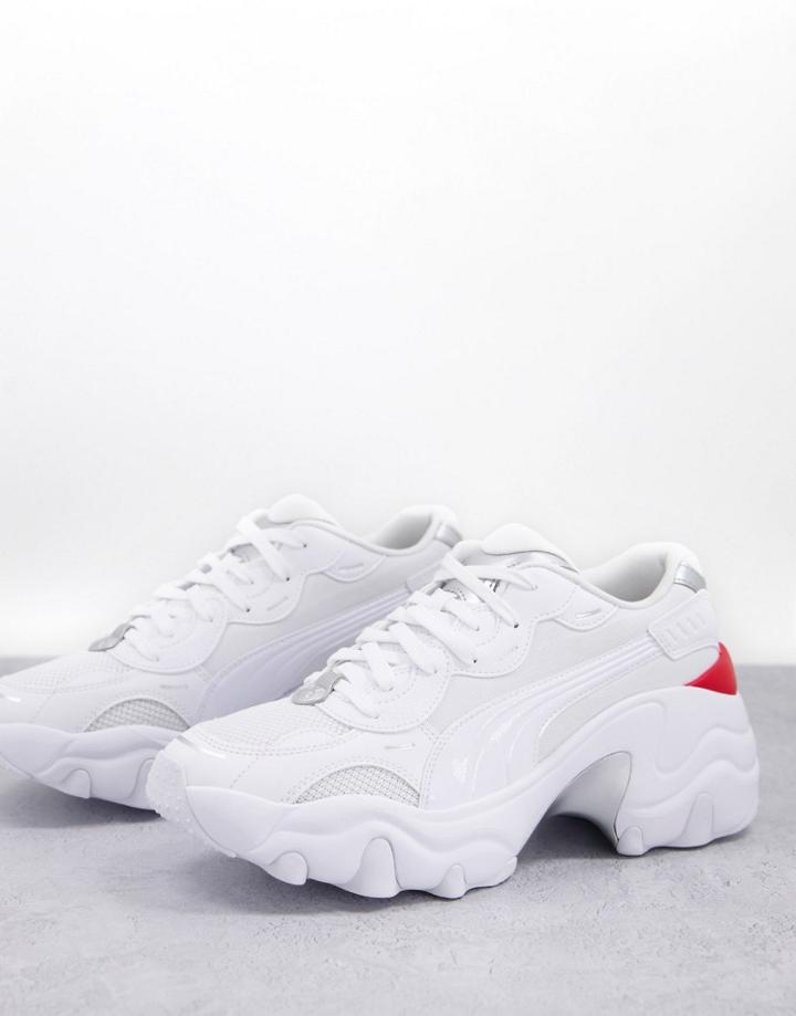 Puma Pulsar Wedge Sneakers In White
