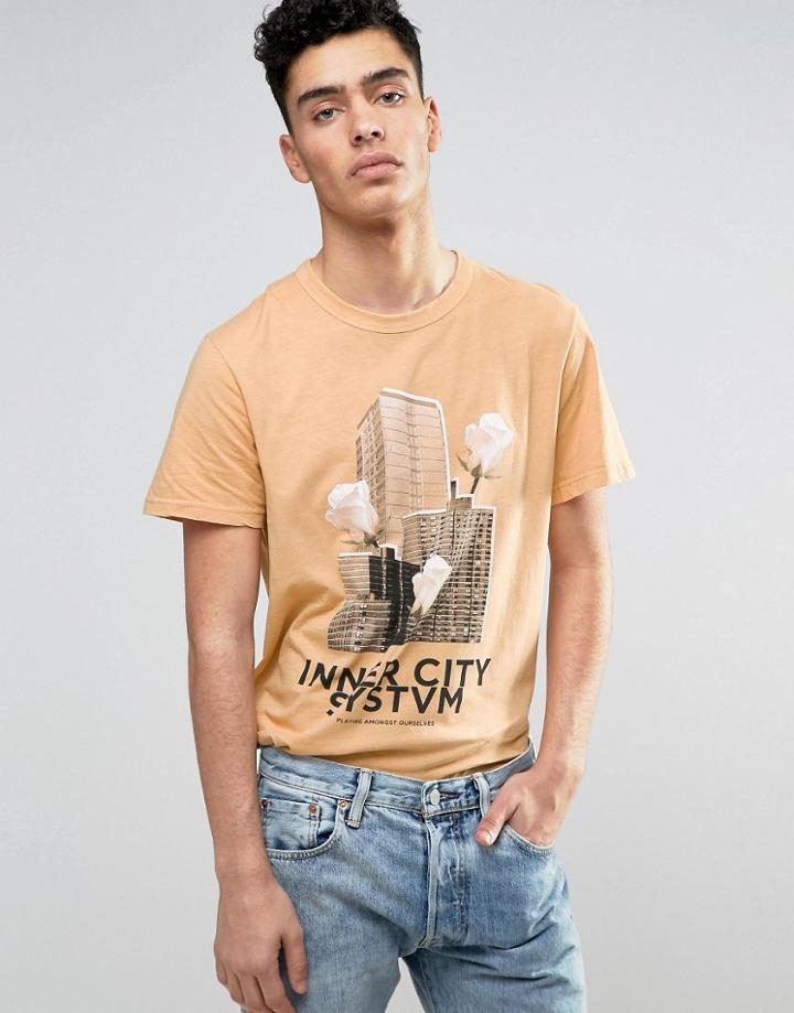 Systvm Inner City Printed T-shirt - Tan