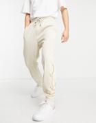 Karl Kani Signature Corduroy Sweatpants In Beige-neutral