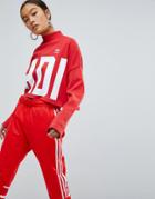 Adidas Originals Bold Age Cropped Sweatshirt - Red