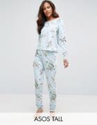 Asos Tall Lounge Pretty Floral Jogger - Multi