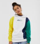 Ellesse Relaxed Hoodie With Rainbow Front Logo In Color Block Exclusive To Asos - Multi