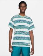 Nike Stories Pack Retro Graphic All Over Print T-shirt In Off White/multi