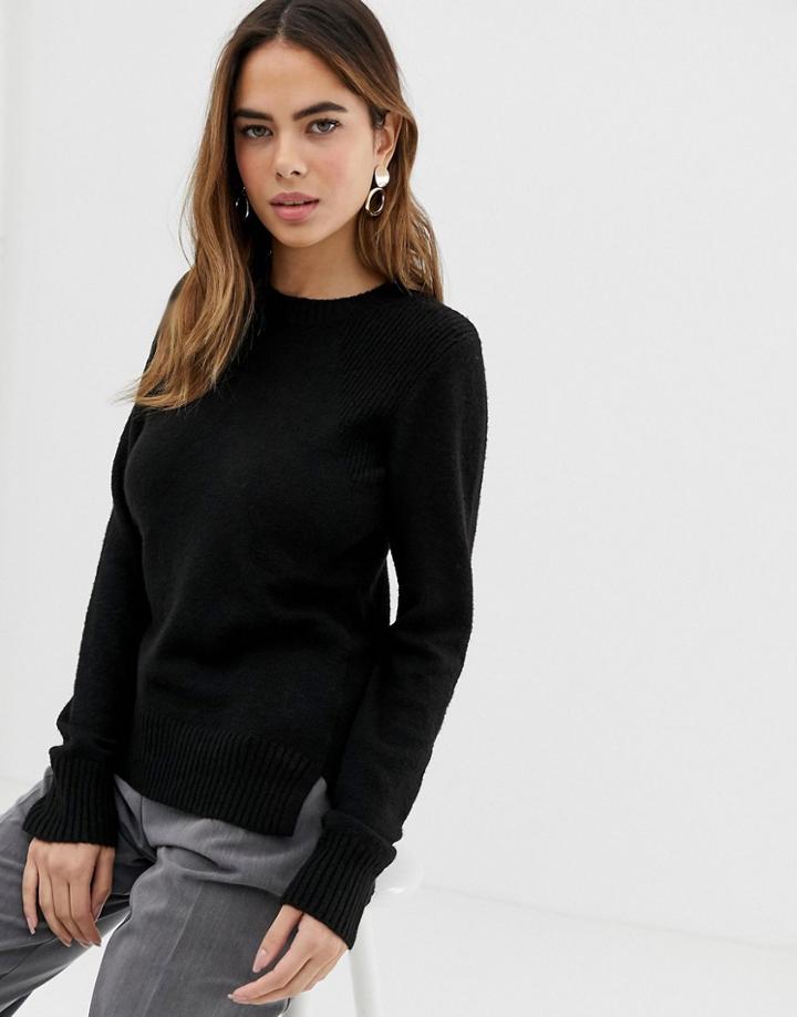 Oasis Crew Neck Sweater - Black