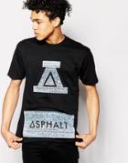 Asphalt Yacht Club T-shirt With Riot Logo - Black