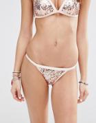 New Look Sequin Bikini Bottom - Pink