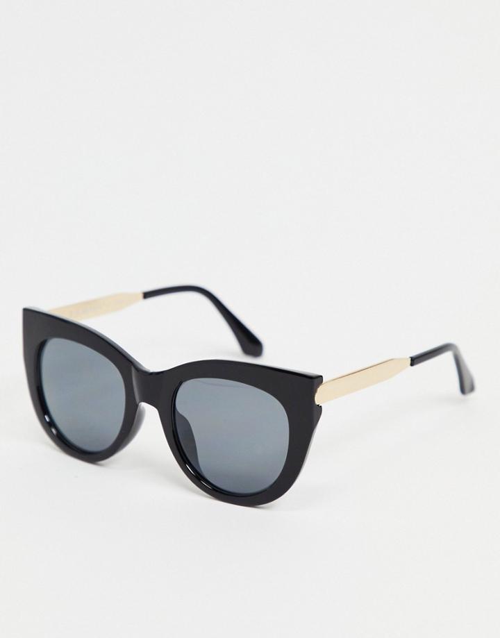 Aj Morgan Cat Eye Sunglasses In Black