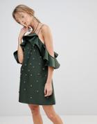 C/meo Collective Assemble Embellished Dress - Green